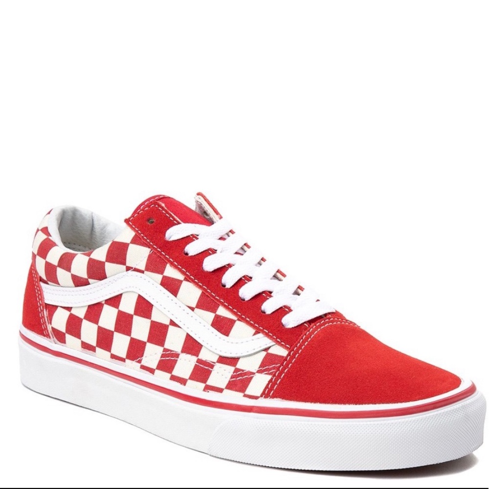 RED & WHITE CHECKERBOARD OLD SKOOL VANS